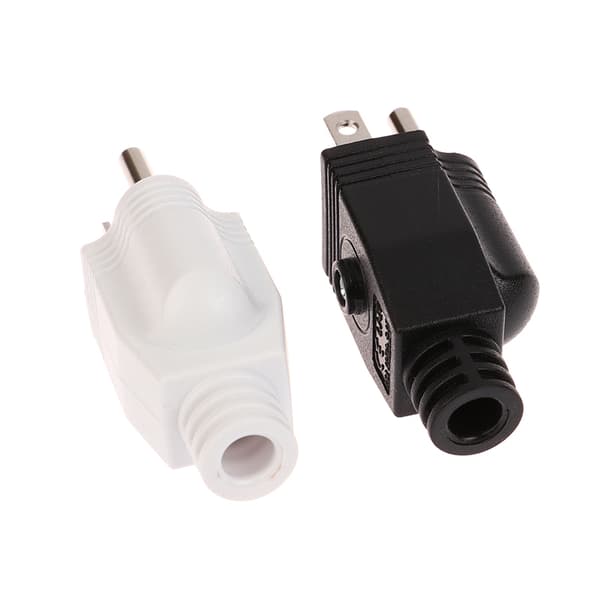 Avtakbar plugg 5-15P AC Elektrisk strøm hannpluggadapter White