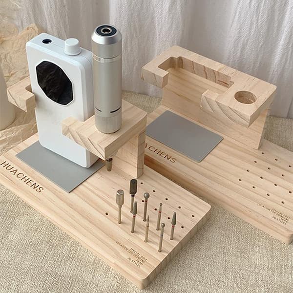 Neglebor Maskine Bits Træholder Til Negle Neglekunst DIY Manicure B
