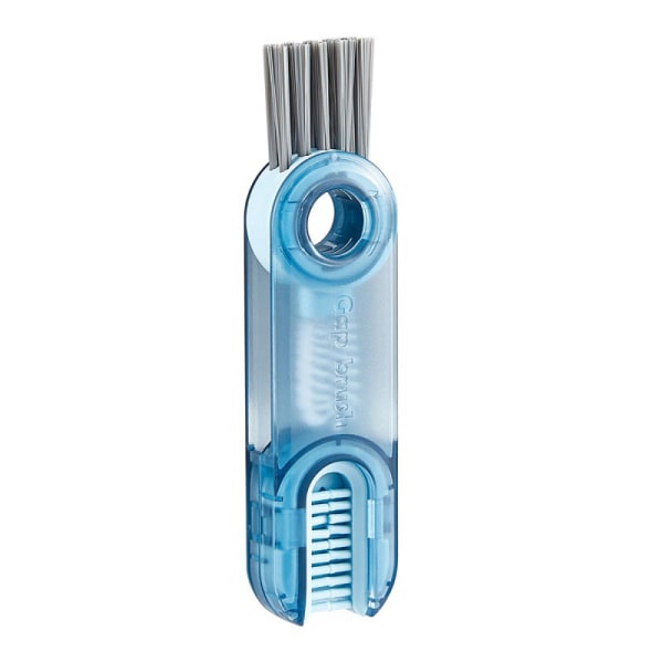 3 i 1 Mini Cup Gap Brush 360° roterbar flaskor rengöringsborste Blue