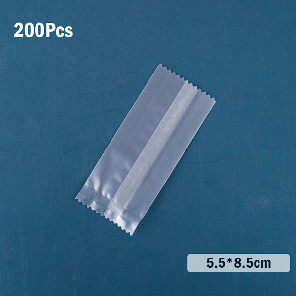 100 Stk Tykkere hine Seal Poser Klar Frosted Biscuit DIY Bagning 4*9.5cm