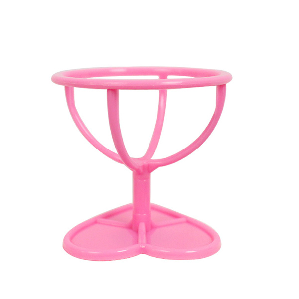 Make Up Puff-hylle Puff-oppbevaringsstativ Holder for svamptørkestativ Pink