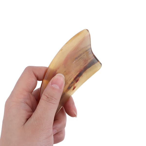 Bärbar Horn Gua Sha Skrapbräda Helkroppsansikte Ögonformning A2