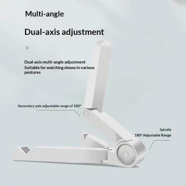 Universal foldbar tablet-holder til 4-10 tommer trekantbeslag A2