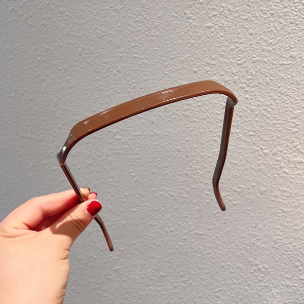 2023 nye solbriller pannebånd kvinner All-match pressende hår Brown