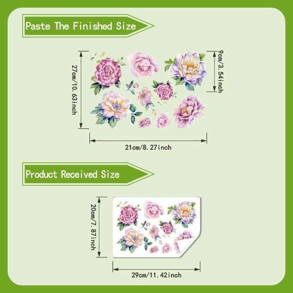 Blomst Baderomsveggklistremerke