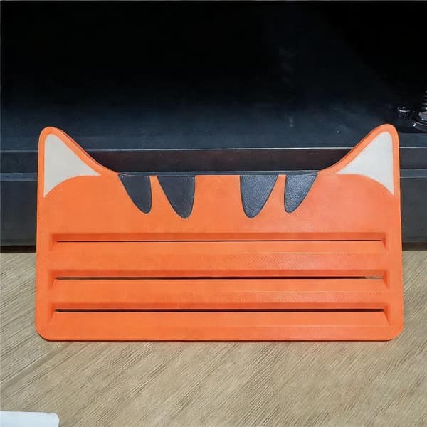 Bärbar kattgodisdispenser Kattpåsskrapa Kattremsa A5