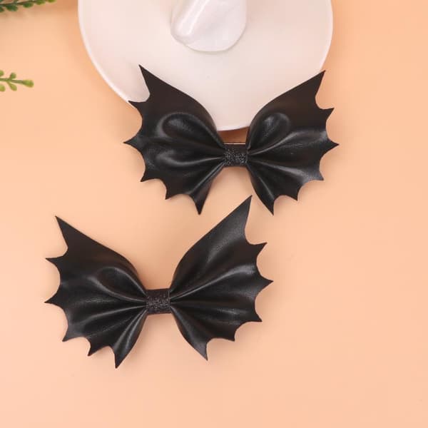 Halloween Flaggermusvinge Sløyfe Hårspenner Jenter Panneluggspenner Til Fest C A1