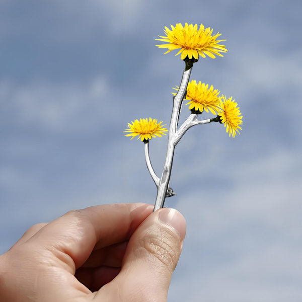 Blomsterbrosch i grenform B