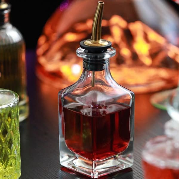 Vintage Cocktail Bittersflaske med Dasher Top Professionel Ba 5