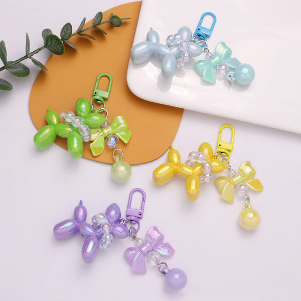 Muoti Stereo ja Heart Balloon Dog Avaimenperä Avaimenperä Crea A9