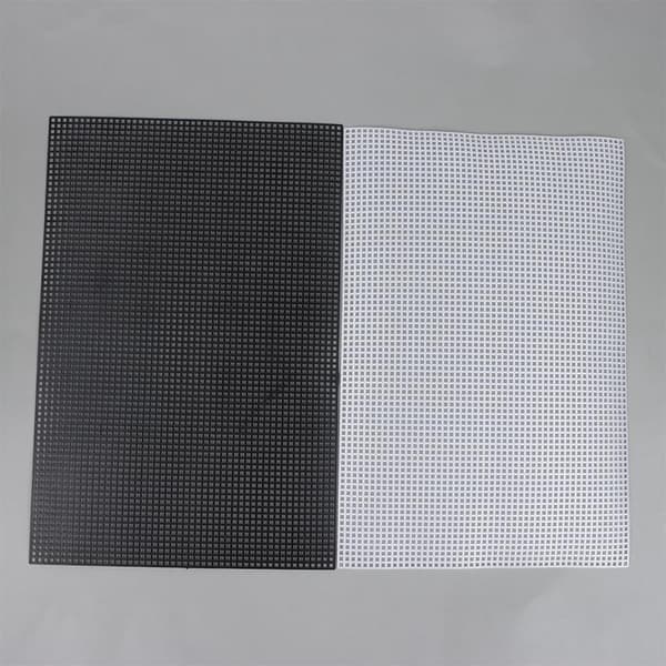 2 STK Syning Plastik Lærredsplader Sort/Hvid Mesh Plader Til D Black