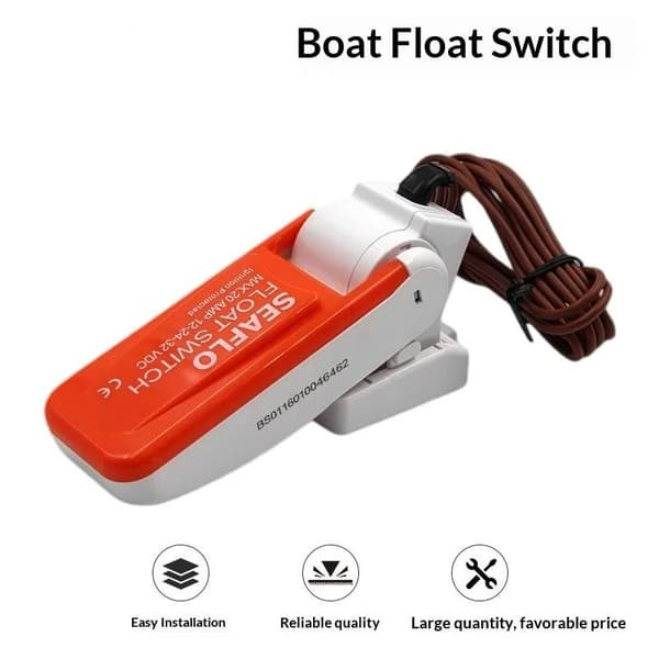 SEAFLO flottörbrytare automatisk vattenflödesavstängningskontrollsensor för