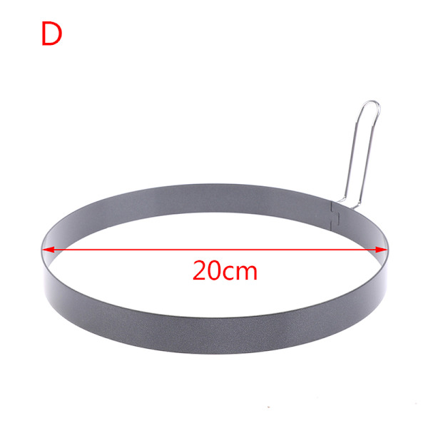 9/10/15/20 cm Pannkaka Form Metall Stekt ägg Shaper Non Stick 20cm