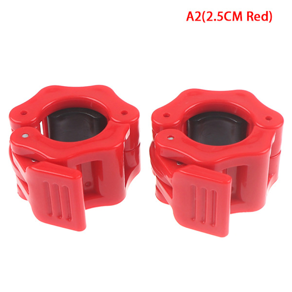 2kpl käsipainotankokauluspidikkeet, puristin kuntosalin painonnostossa A2(2.5CM Red)