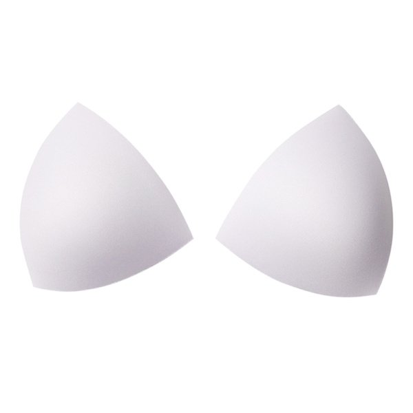 Uimapuku pehmuste Insertit Vaahtokolmio Sponge Pads Breast Bra White Triangle