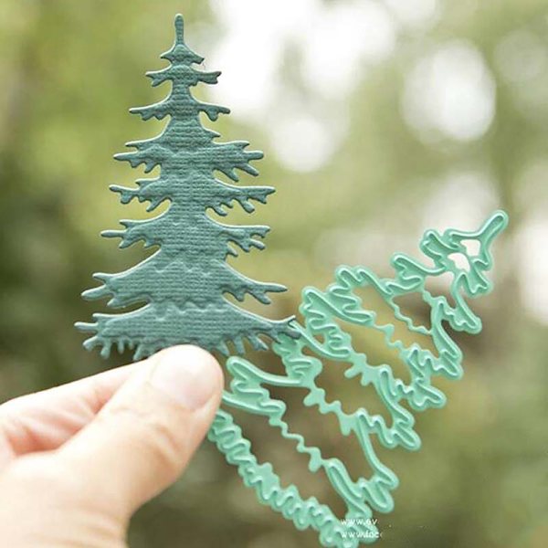 Metalliska Stämplar för Julgranar - Scrapbooking, Prägling 1PC