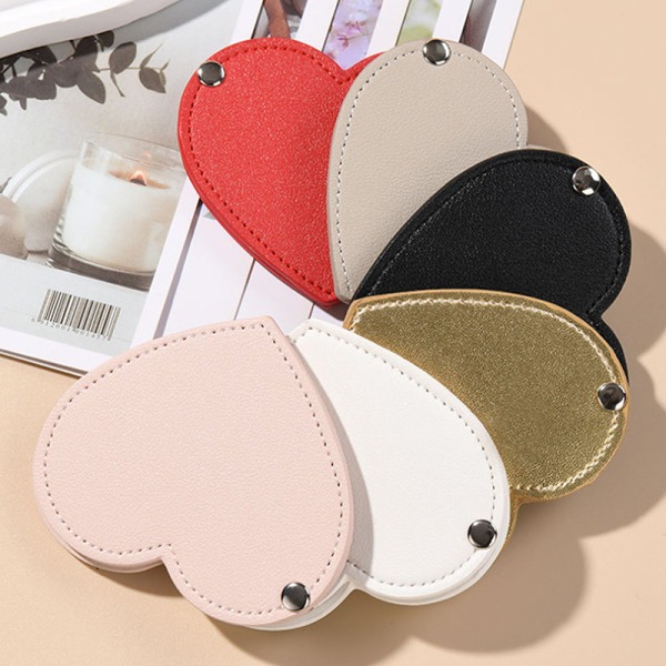 Folding Pocket Compact Mirror Resesminkverktyg Pop-up Design Gray