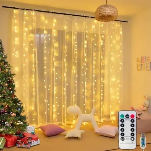 3*3M paristo-LED-valosarja USB-keijuvalot seppele Uusi Warm Light