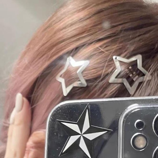 Star Hårklämmor Snap Hair Barrettes Star Håraccessoarer Y2K M