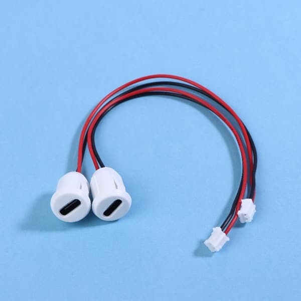 2/5/10 STK. Stik Type-C Hun Chassis 2 Pin Type-C Hun S White 2Pcs