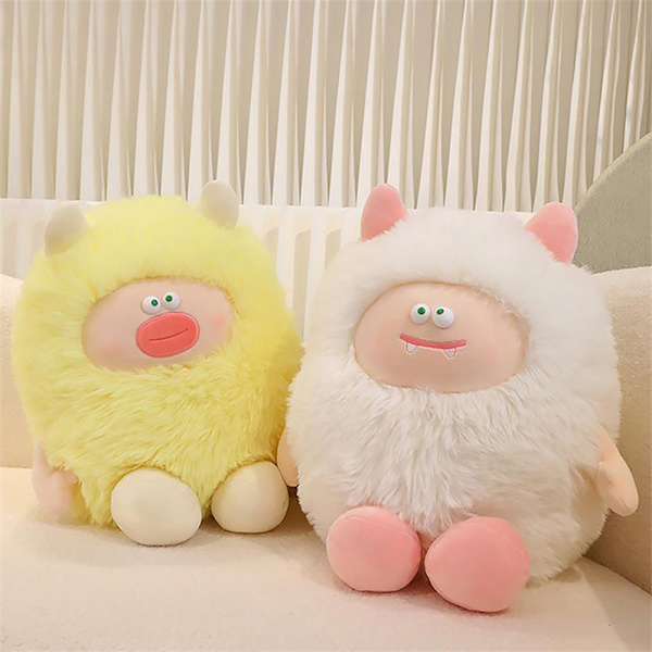 e Pitkät hiukset Little Monster Dudu pehmolelu pehmolelu pehmolelu Yellow