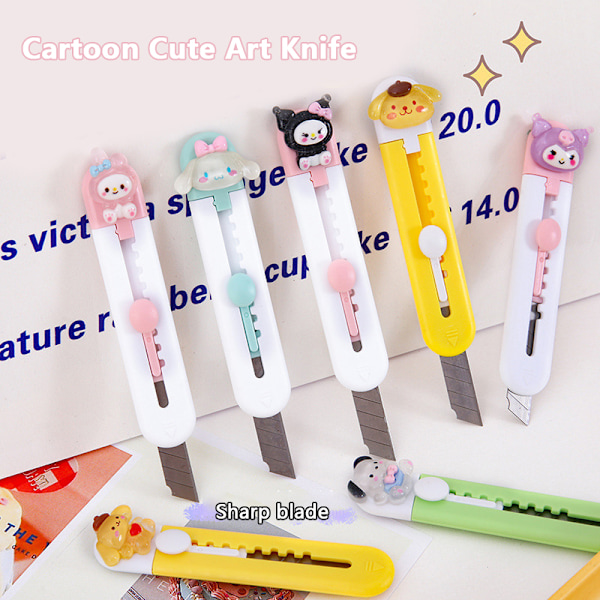 Kawaii Utility Cartoon Portable Mini Paper ter Box Opener Offi A3