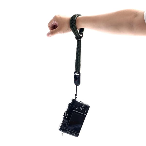 1 st snabbspänne vävt handrem rep handledsband Black