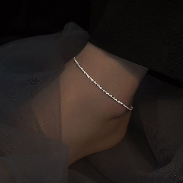 Sparkling Anklet Summer Temperament Light Luxury Niche Design S
