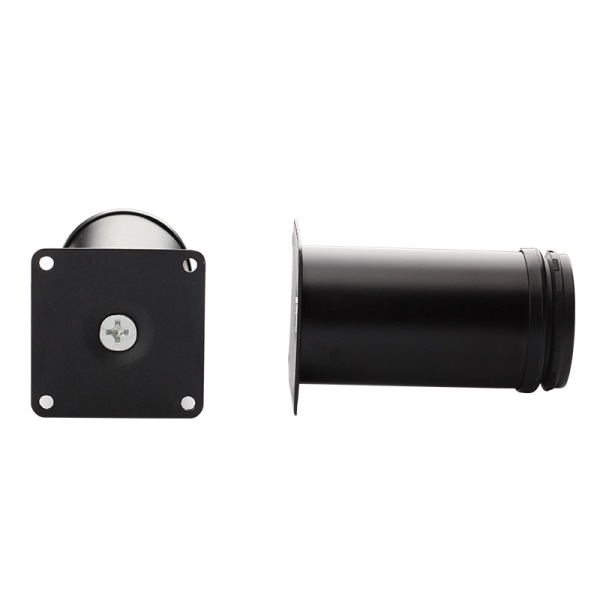 Justerbare, runde møbelben i rustfritt stål Skapbord S Black 100MM