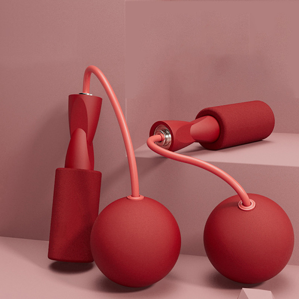 5 farger Wireless JumpRopes Innendørs vektbærende hoppetau cherry blossom powder small ball