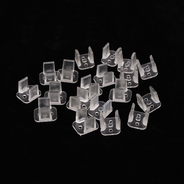20st Neon Strip Clip 6x12mm / 8x16mm LED Fixering ABS Plast Mo 8X16MM