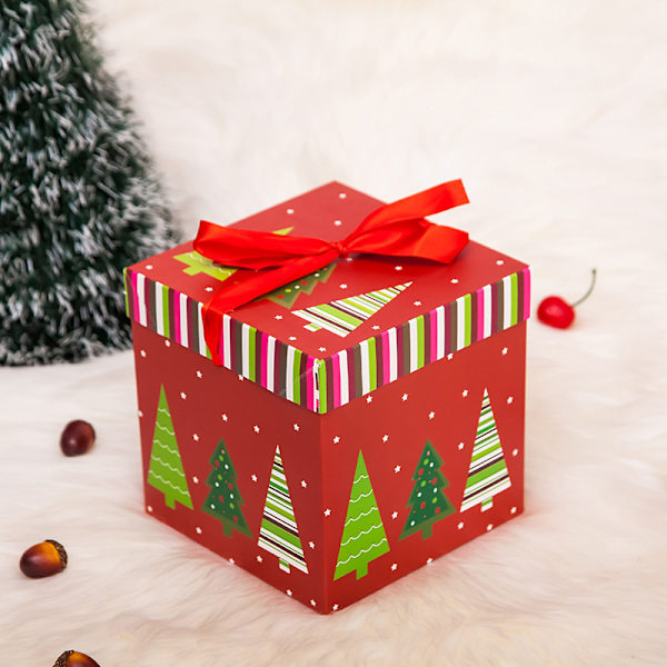 3 stk Papir Julegaveeske Julegaveeske Nesting Candy Box Festi A2