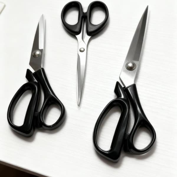 3 stk. saksesæt i rustfrit stål
