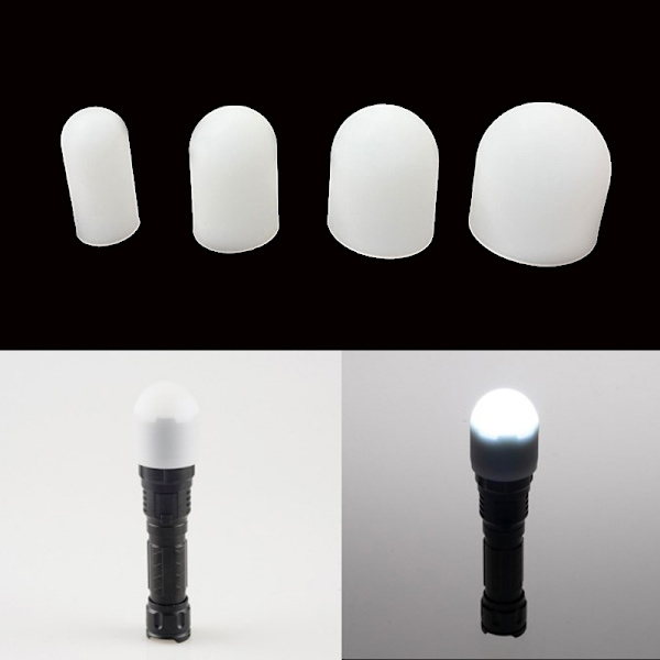 Silikone elastisk lommelygte Diffuser Lampeskærm Lampeskærm Flash Φ28*Φ25*45