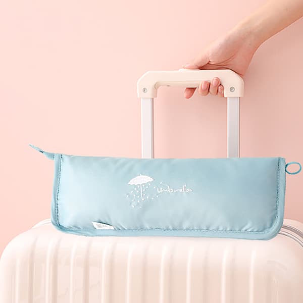 Liten Fresh Print Pattern Paraply Oppbevaringsveske Clutch Type Abso Blue