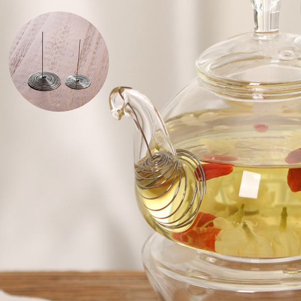 3 stk. Holdbar Teinfuser i Rustfritt Stål, Dysefilter, Sil S