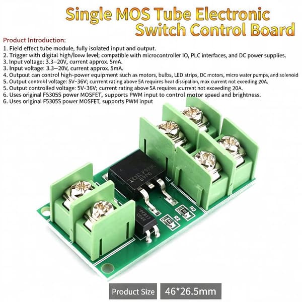 MOSFET Switch Control Board Pulsudløser DC-kontrol Høj Effektivitet A2