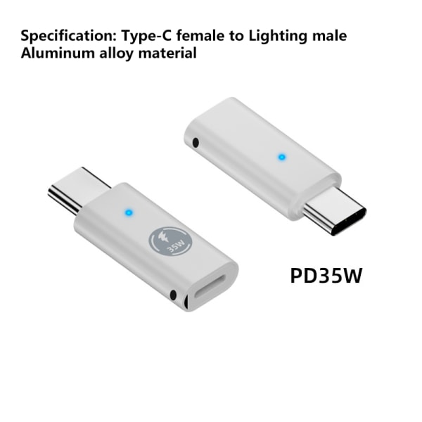 60W USB-C til Lightning Type-C PD Adapter Til Iphone 15 Oplader A1