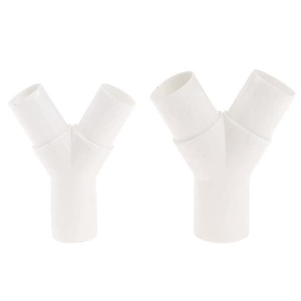 1 st PVC-plast Y-typ T-rör Y-grenrör Vattenrör Dropplåda 16 mm 20mm