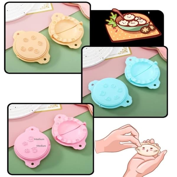 Trykt presseformprodusent Dumpling Empanada Deigform Pierogi Pink