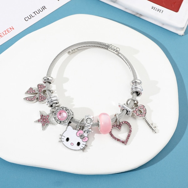 Armbånd Krystalperler Kawaii Small Fresh Fashion Bangle Hånd A A3