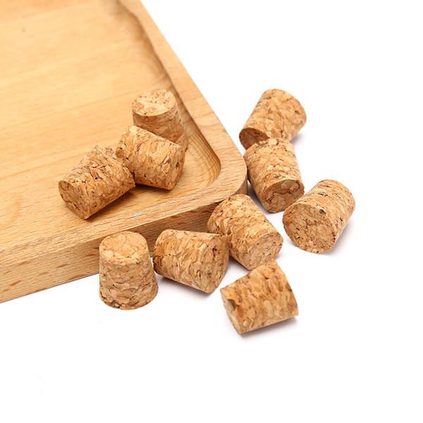 10 stk. Koniske naturlige korkpropper til vinflasker 18 10pcs