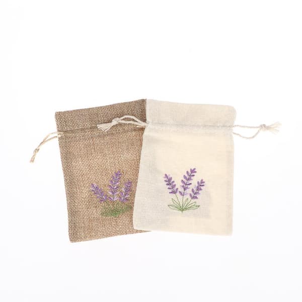 1 stk. tørret blomst aromaposer broderi lavendelposer poser aro Canvas 5 Flowers
