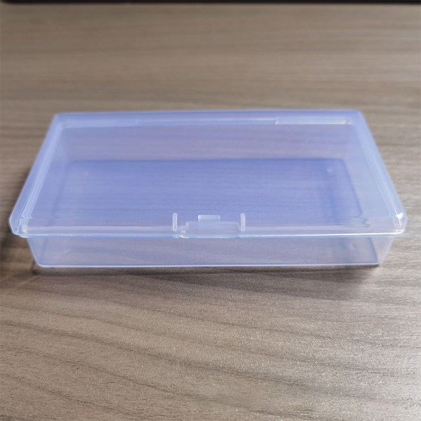 Rektangulärt lås tom låda Transparent plast reservdelar verktyg