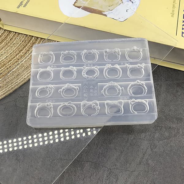 Tegneseriehætte 3D silikoneform neglekunst blød stemplingsplade