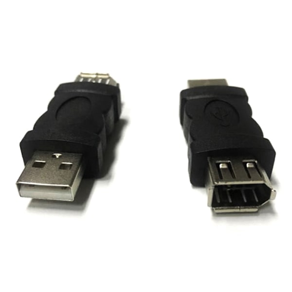 Firewire IEEE 1394 6-stifts hona till USB 2.0 Typ A hane-adapter