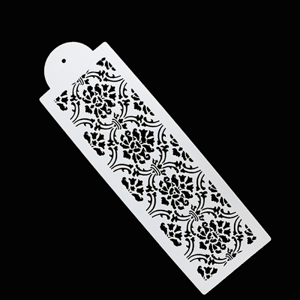 Plastic Cookie Cake Stencil Fondant Værktøjsdekoration til Cake We