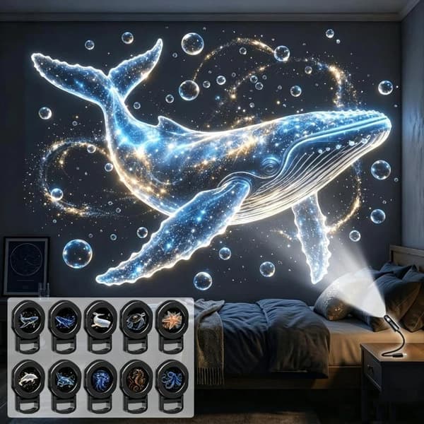 1Set Ocean USB-projektor Nattlampa Hem Sovrum Tak Proje Onesize