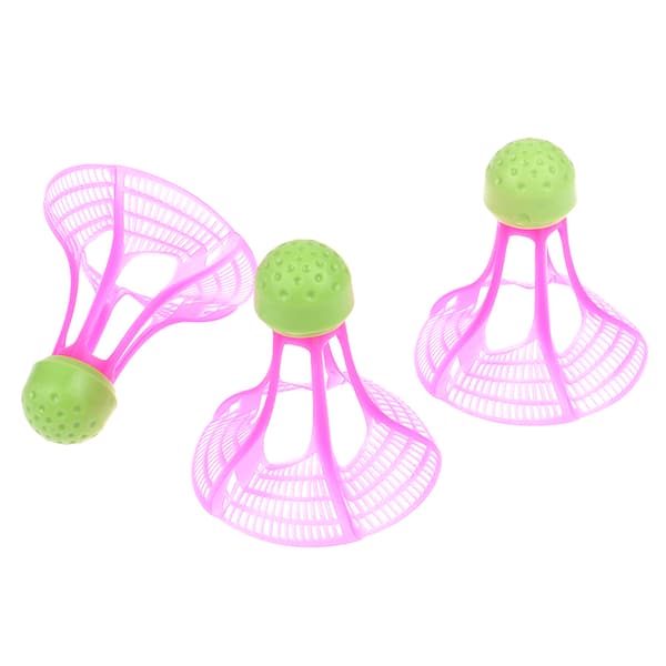 3 Stk Vindtæt Nylon Badminton Udendørs Anti-Wind Plastic Traini 3pcs