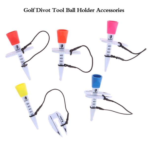 1Pc Golf Tee Multifunktions Plastic Golf Tee Justerbar Golf A Red